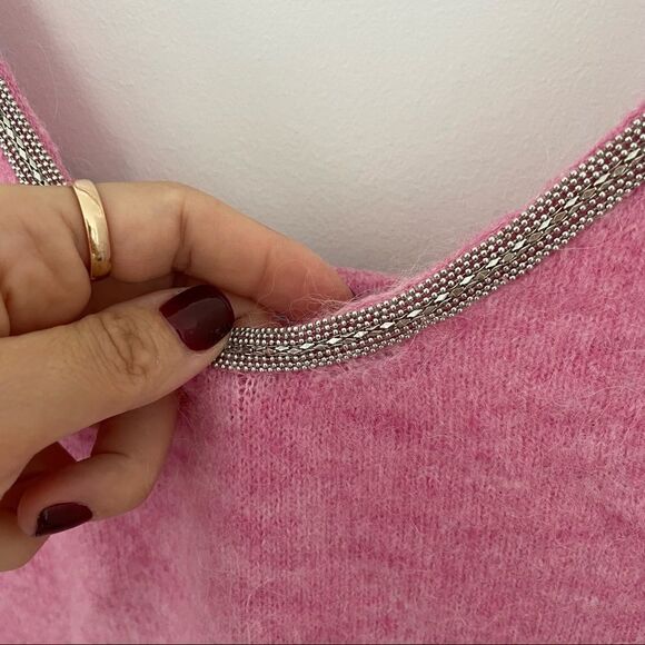 ZARA Wool Alpaca Beaded Strappy Dress - Picture 3 of 12